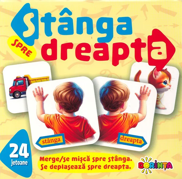 24 jetoane. Stanga spre Dreapta