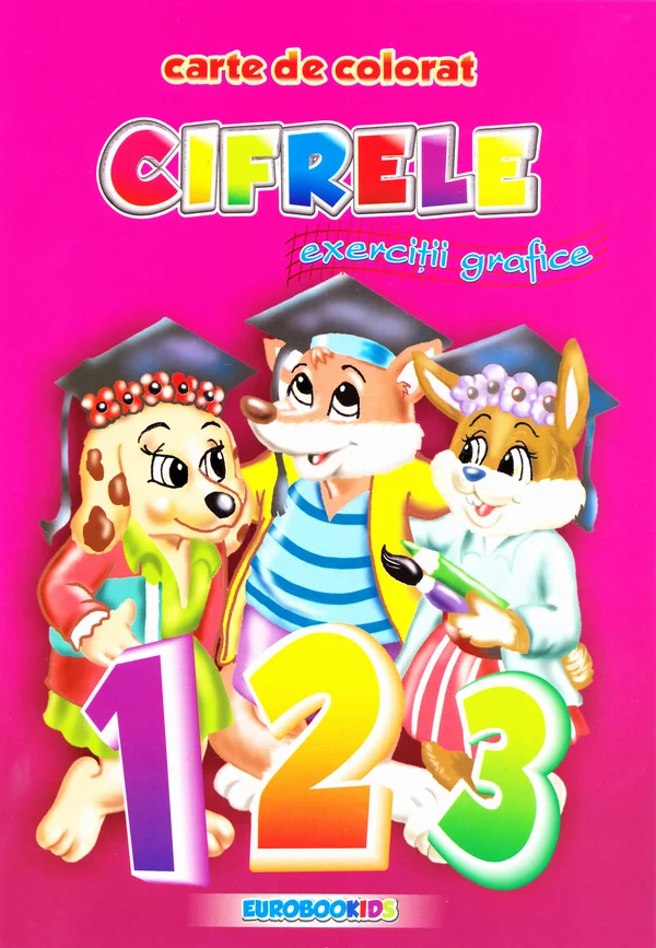A5 - Cifrele - Exercitii grafice - Carte de colorat