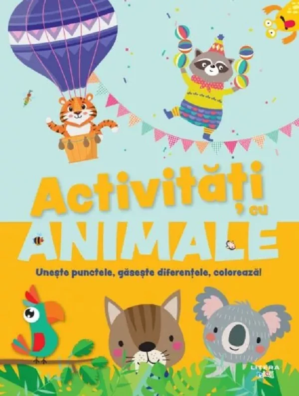 Activitati cu animale. Uneste punctele, gaseste diferentele, coloreaza!