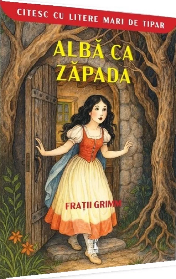 Alba ca Zapada. Citesc cu litere de tipar