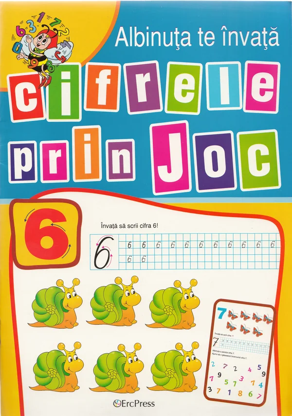 Albinuta te invata cifrele prin joc