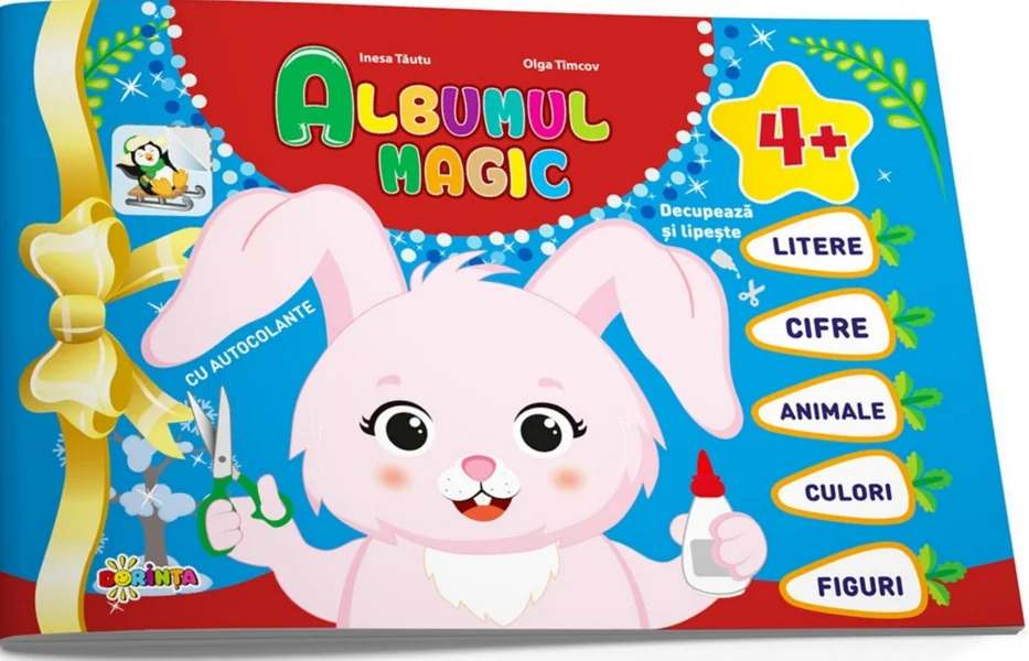 Albumul magic cu autocolante 4 ani+