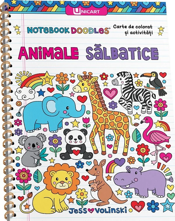 Animale salbatice. Carte de colorat si activitati