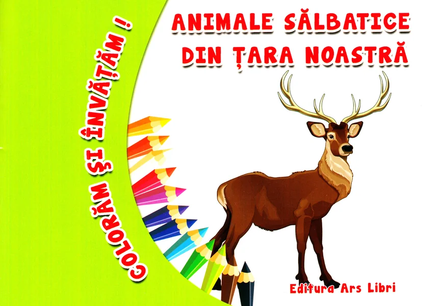 Animale salbatice din tara noastra - Coloram si invatam!