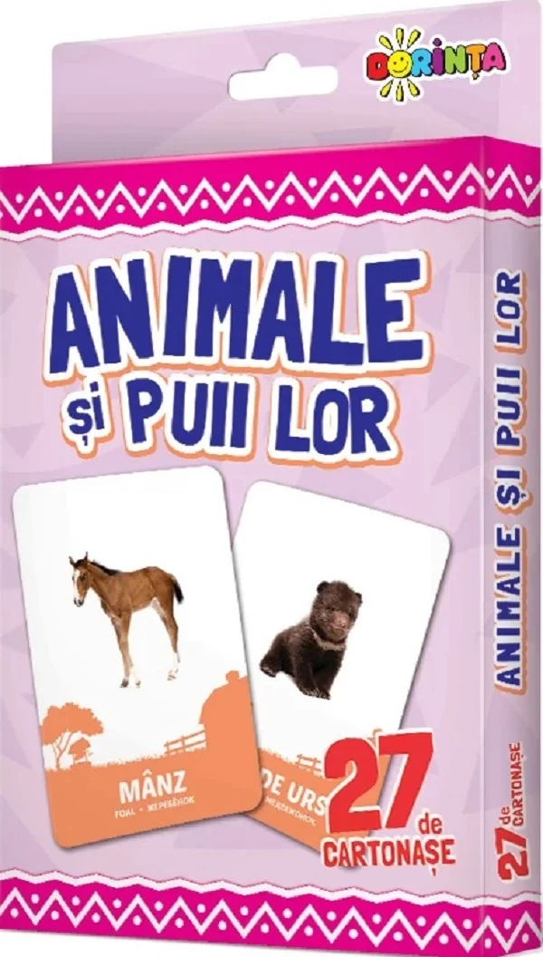 Animale si puii lor. 27 de cartonase
