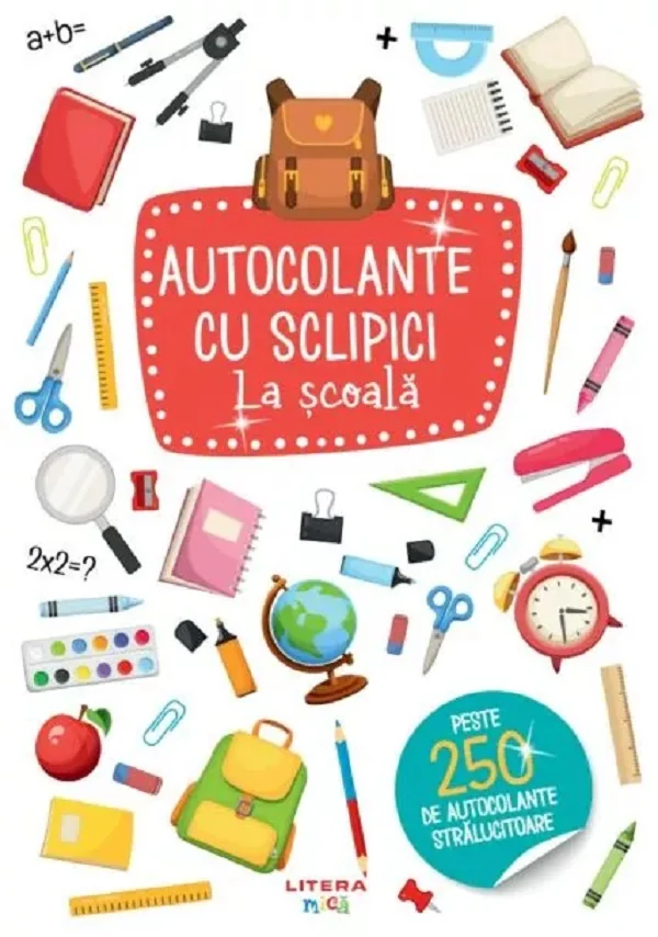 Autocolante cu sclipici. La scoala