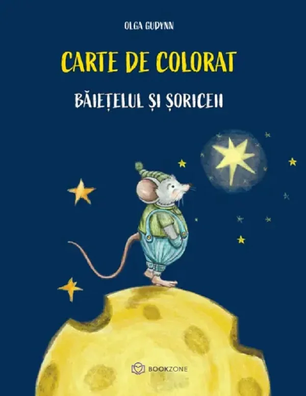 Baietelul si soriceii. Carte de colorat