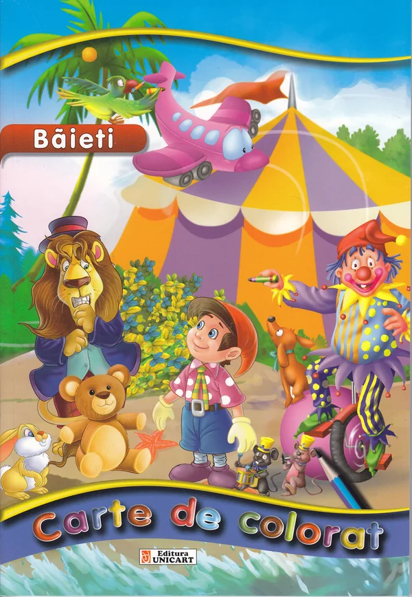 Baieti - Carte de colorat