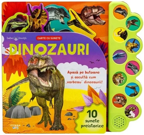 Bebe invata. Dinozauri. Carte cu sunete