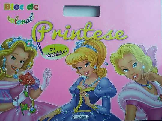 Bloc de colorat. Printese. Cu abtibilduri