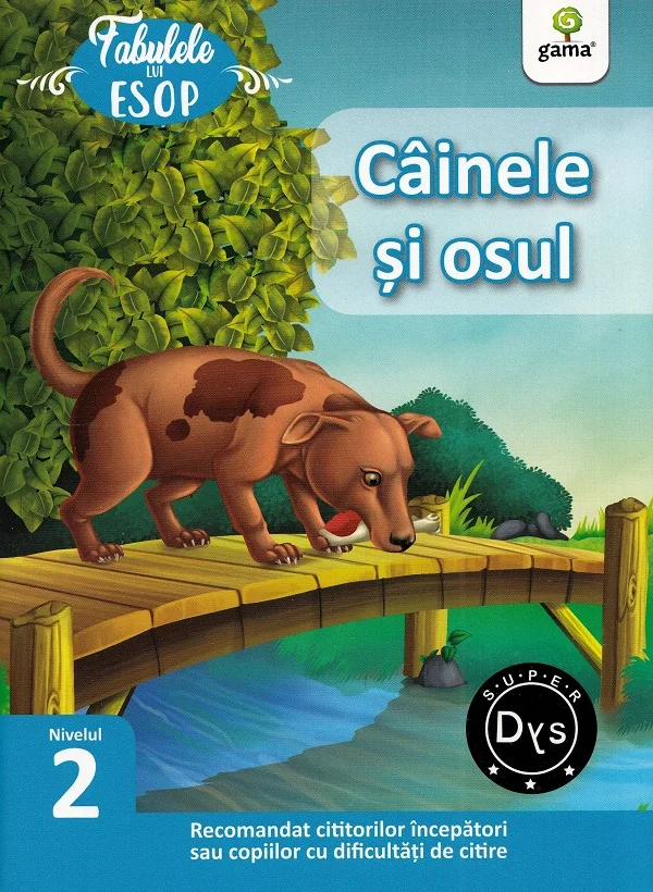 Cainele si osul. Fabulele lui Esop: Nivelul 2