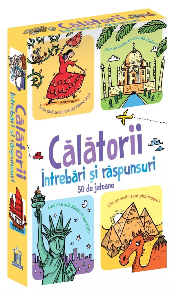 Calatorii. Intrebari si raspunsuri. 50 de jetoane