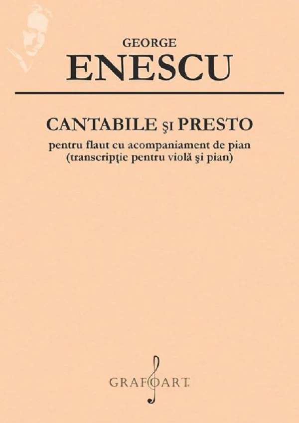 Cantabile si Presto pentru flaut cu acompaniament de pian
