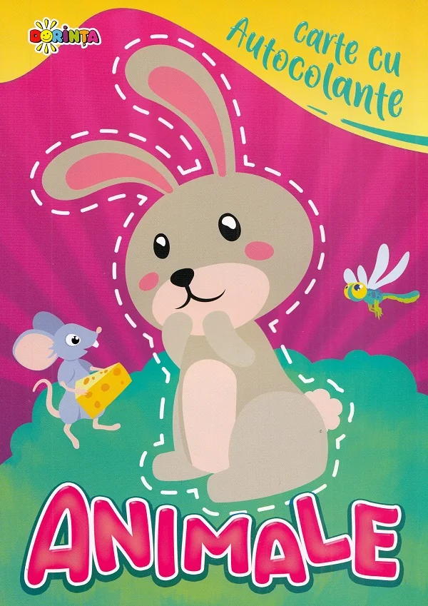 Carte cu autocolante. Animale