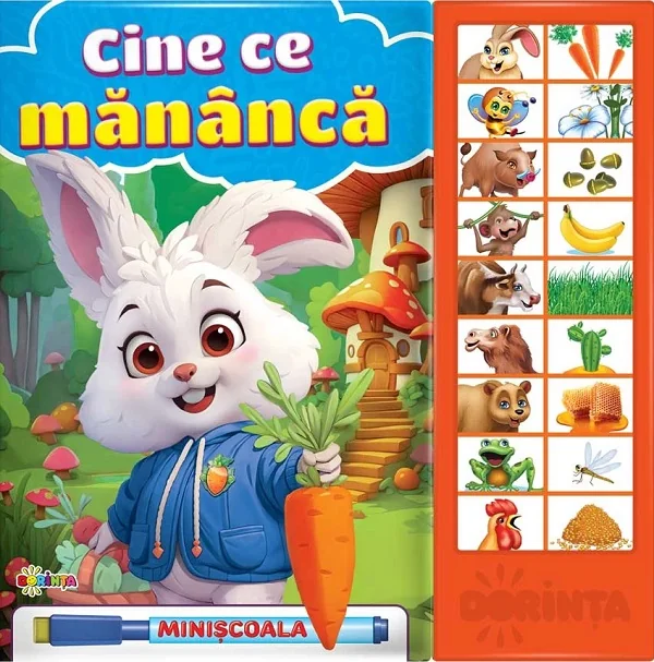 Carte cu sunete. Cine ce mananca