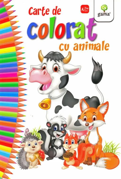 Carte de colorat cu animale