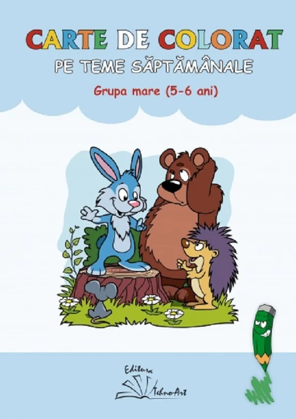 Carte de colorat pe teme saptamanale. Grupa mare