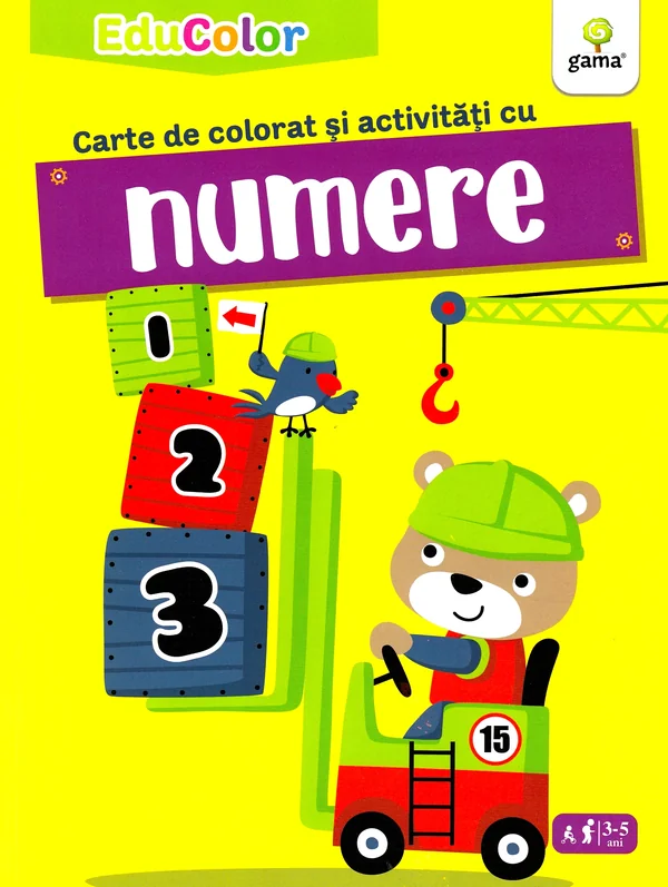 Carte de colorat si activitati cu numere. EduColor