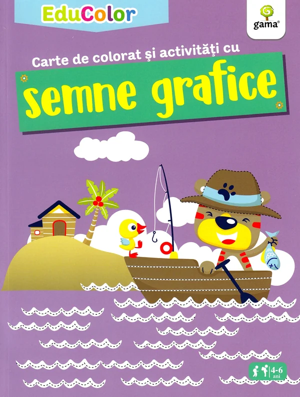 Carte de colorat si activitati cu semne grafice. EduColor