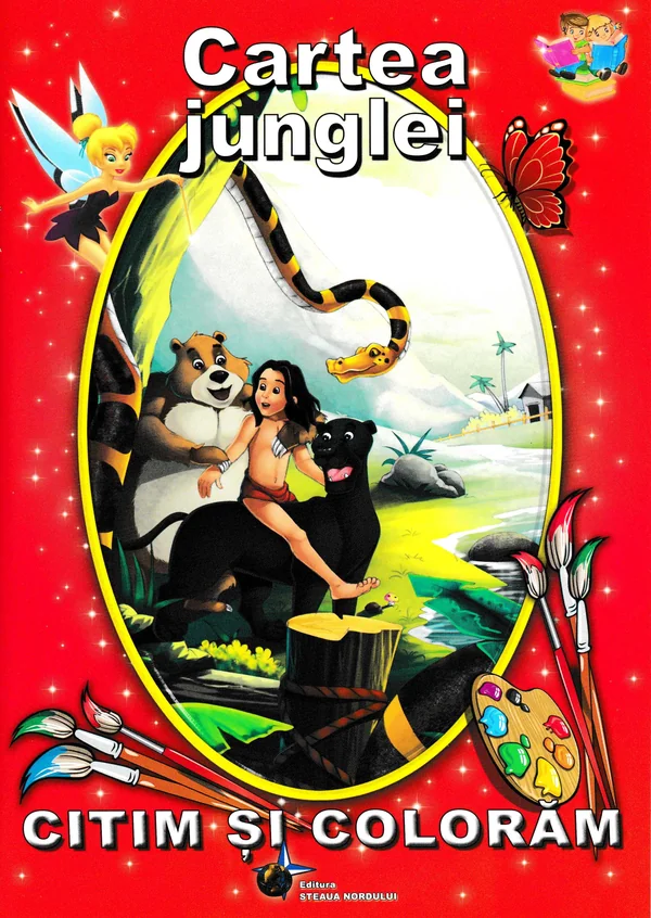 Cartea junglei. Citim si coloram