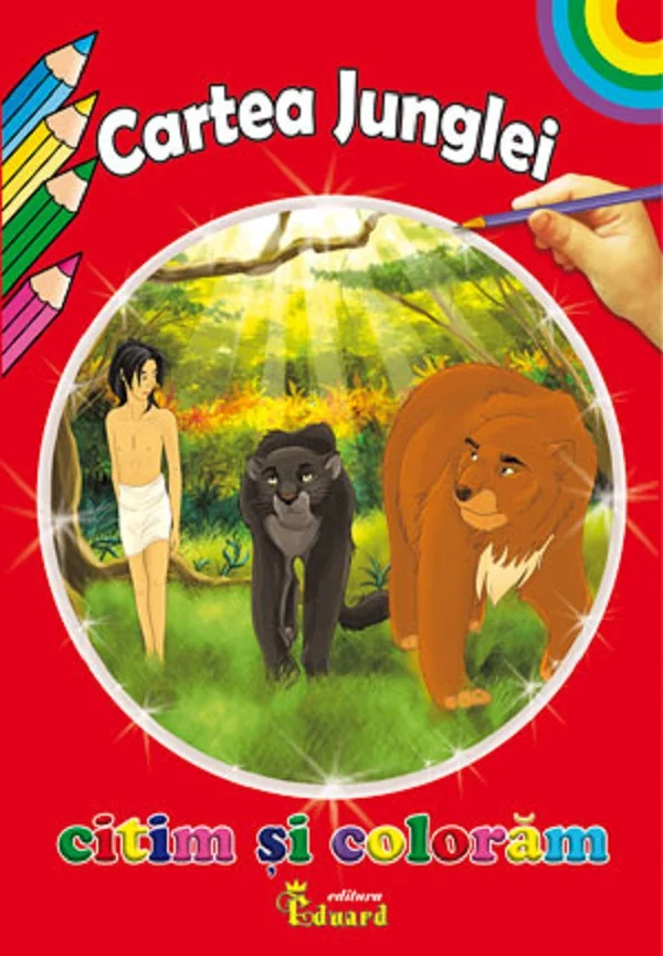 Cartea junglei. Citim si coloram