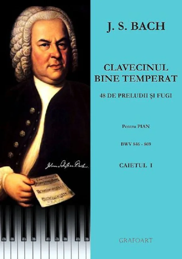 Clavecinul bine temperat pentru pian caietul 1