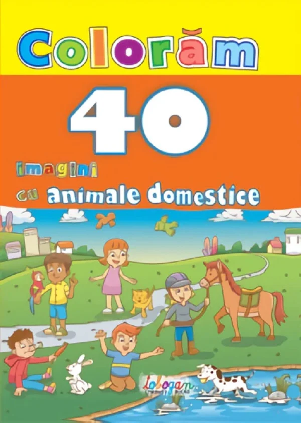 Coloram 40 de imagini cu animale domestice