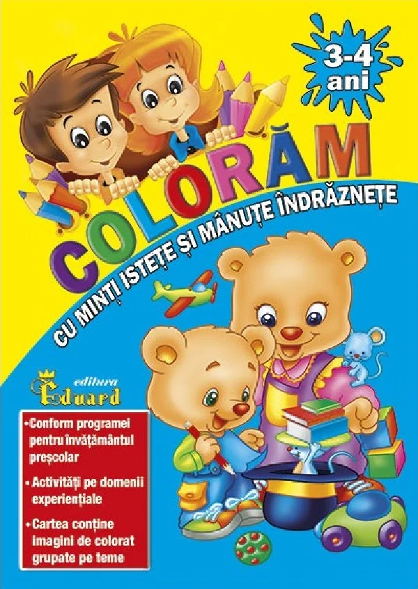 Coloram cu minti istete si manute indraznete 3-4 ani