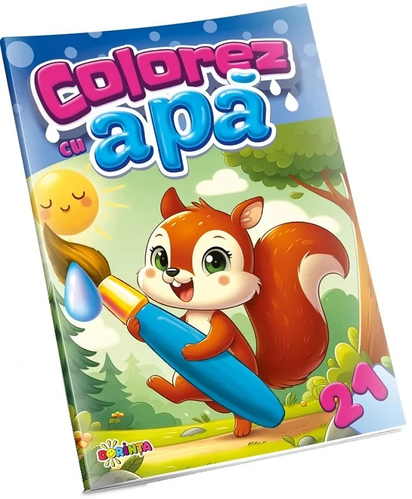 Colorez cu apa 21: Veverita
