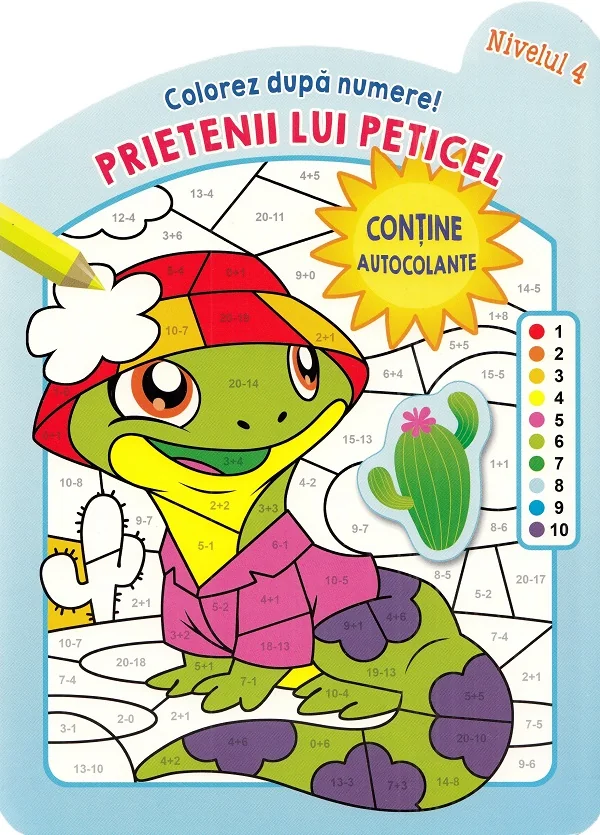 Colorez dupa numere! Prietenii lui Peticel. Nivelul 4