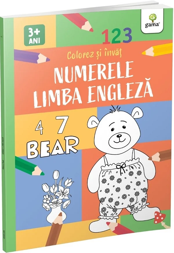 Colorez si invat. Numerele si limba engleza