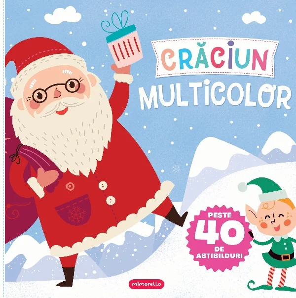 Craciun multicolor. Carte de colorat + abtibilduri