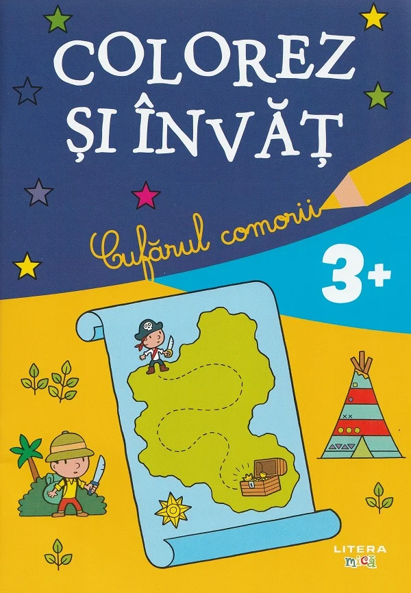 Cufarul comorii. Colorez si invat
