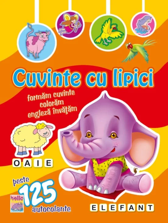 Cuvinte cu lipici Elefant