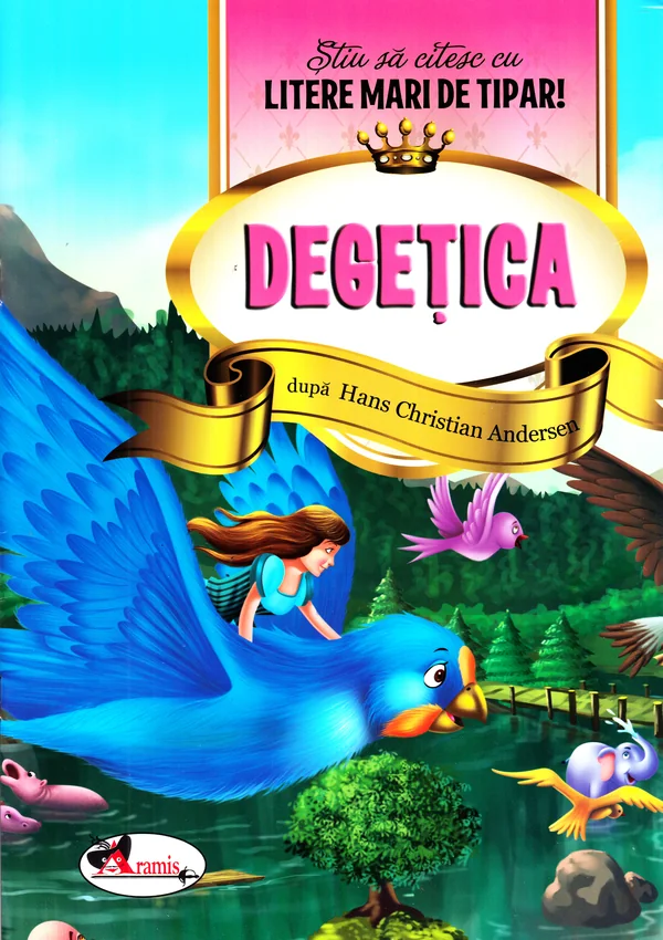 Degetica - Stiu sa citesc cu litere mari de tipar