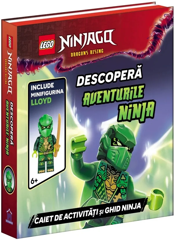 Descopera aventurile ninja. Caiet de activitati si ghid ninja + minifigurina Lloyd