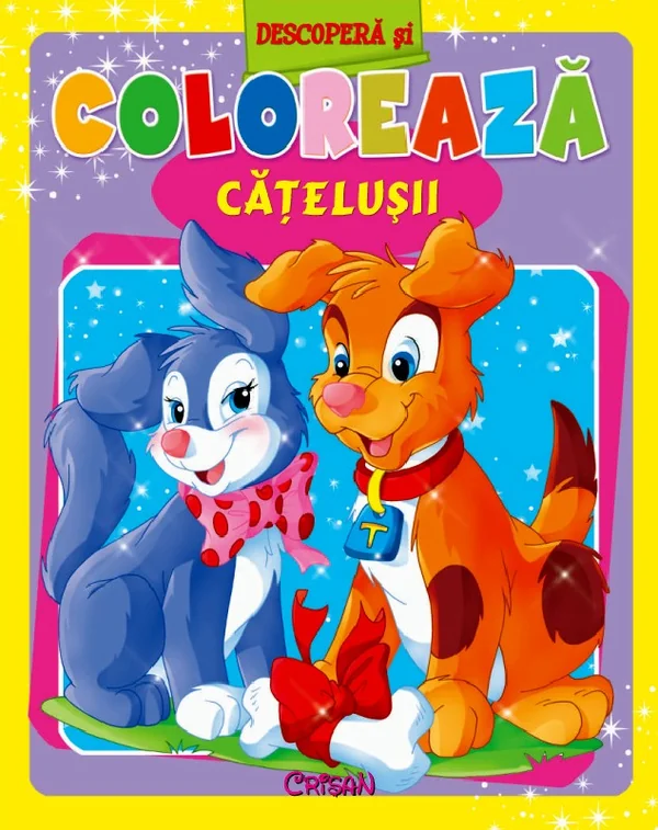 Descopera si coloreaza catelusii
