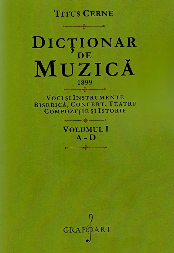 Dictionar de muzica 1899 Vol.1: A-D
