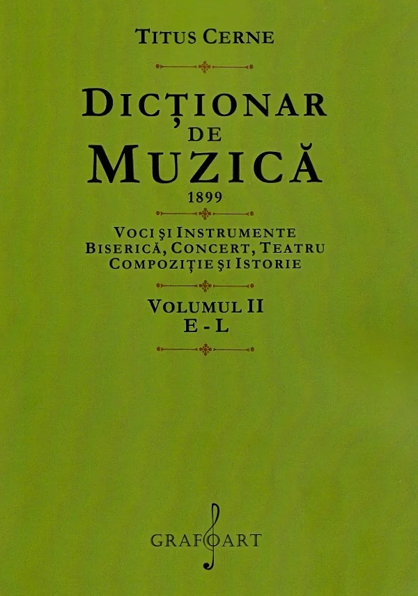 Dictionar de muzica 1899 Vol.2: E-L