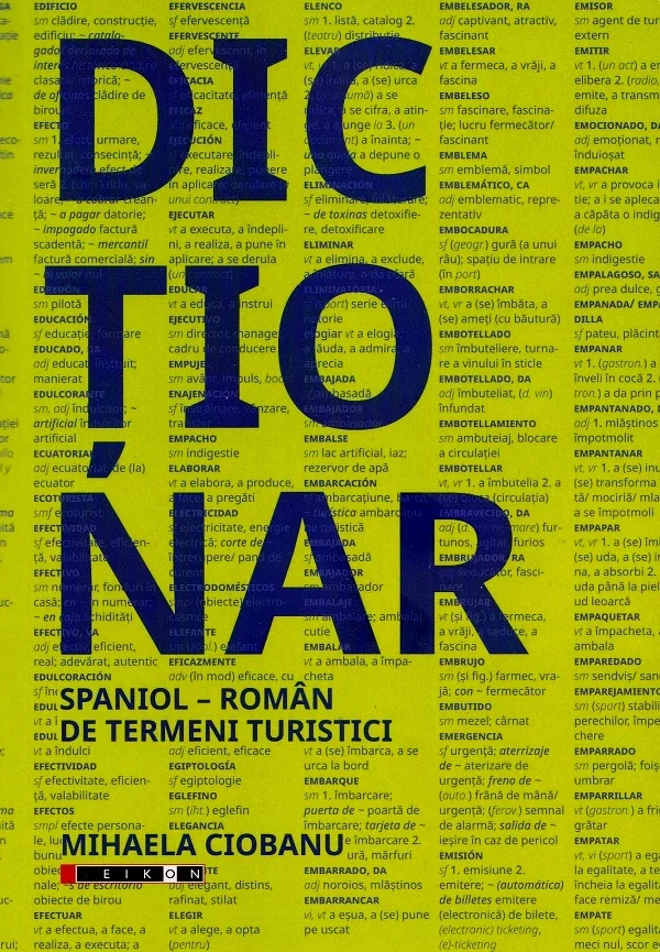 Dictionar spaniol-roman de termeni turistici