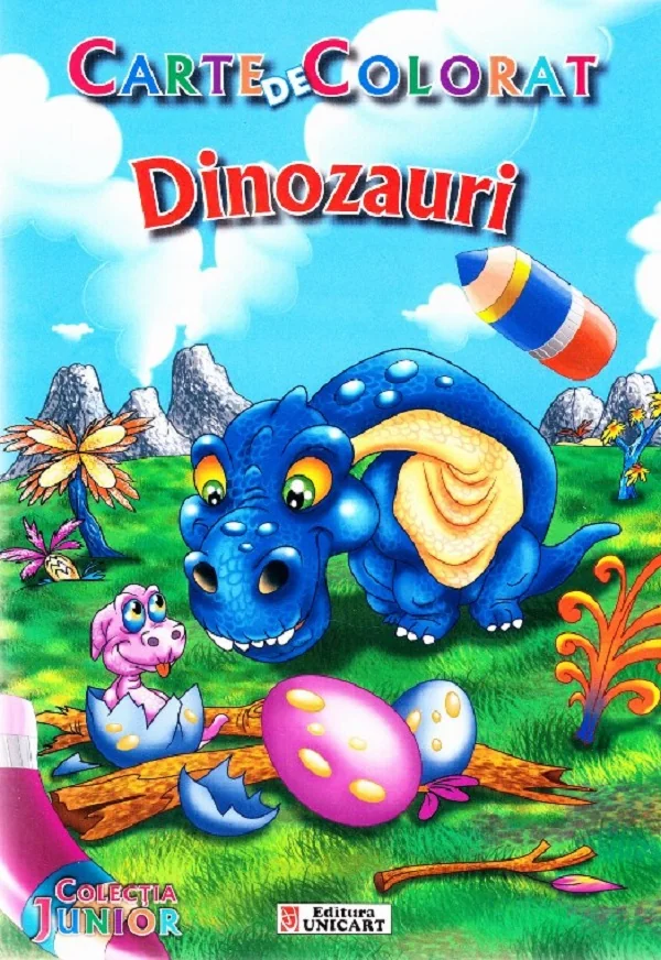 Dinozauri. Carte de colorat