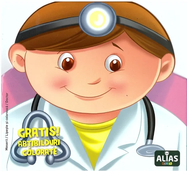 Doctor. Abtibilduri colorate + jucarie