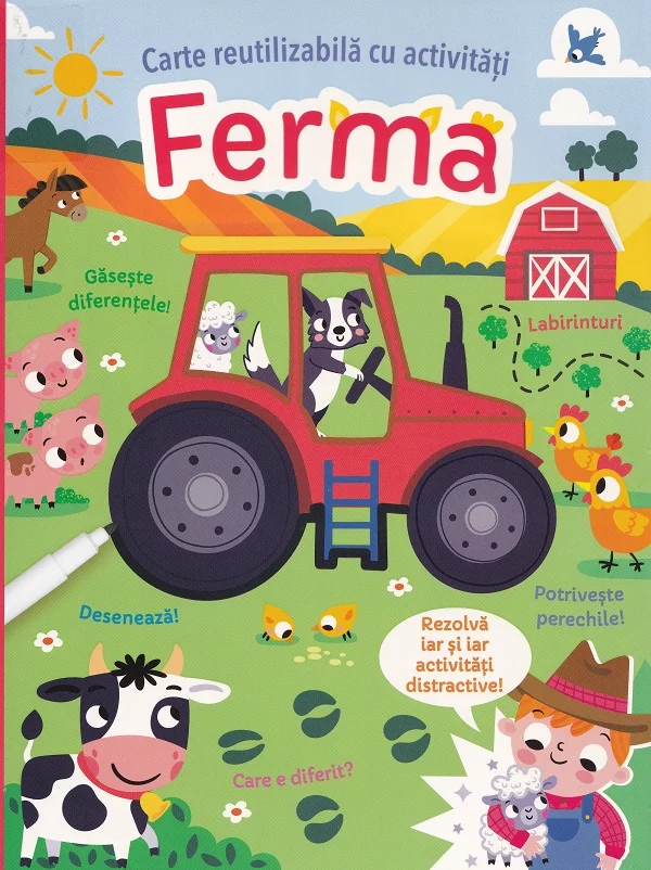 Ferma. Carte reutilizabila cu activitati