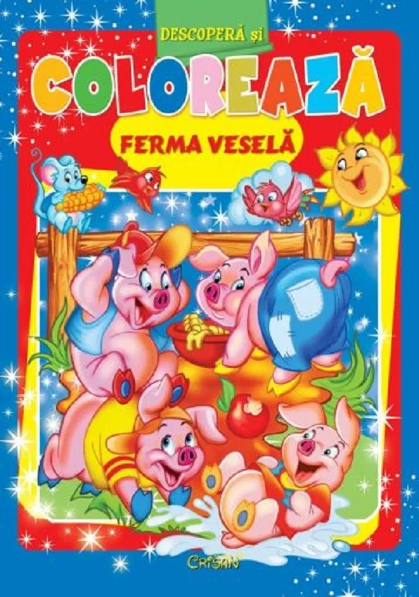Ferma vesela. Descopera si coloreaza