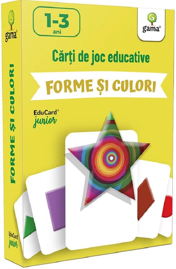 Forme si culori. Carti de joc educative