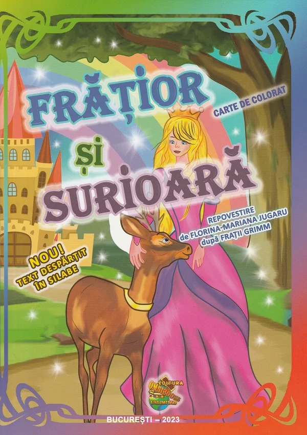 Fratior si surioara. Carte de colorat - Fratii Grimm