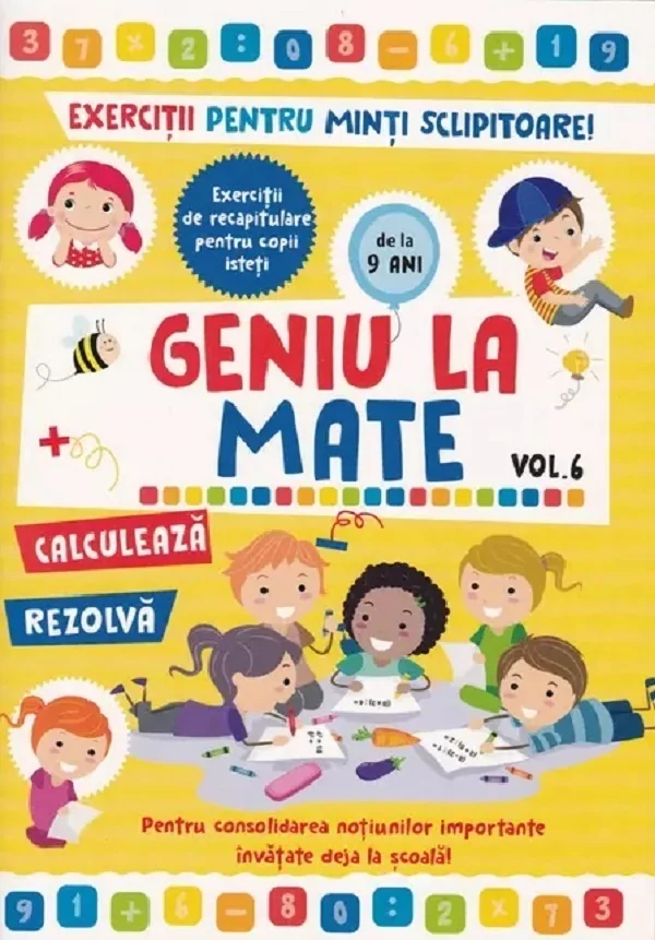 Geniu la mate Vol.6: Exercitii pentru minti sclipitoare