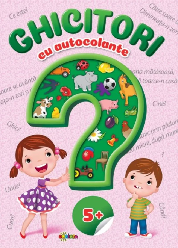 Ghicitori cu autocolante +5 ani