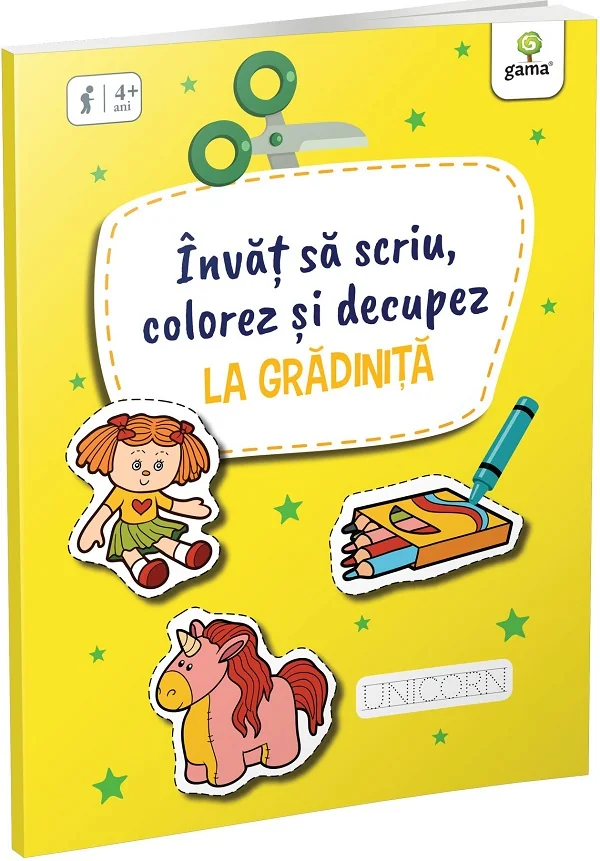 Invat sa scriu, colorez si decupez: La Gradinita