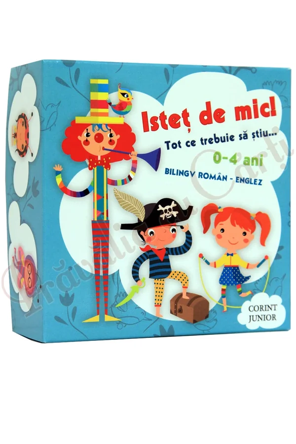Istet de mic! Tot ce trebuie sa stiu 0-4 ani - Bilingv roman-englez - Contine 5 carticele